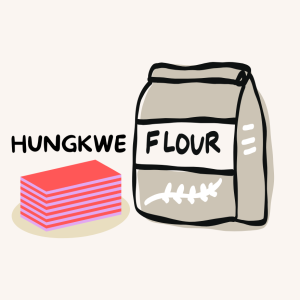 KURA-KURA MAHKOTA - TEPUNG HUNKWEE (95 GR) Hijau, Putih, Merah, Coklat