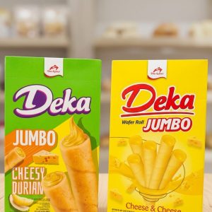 DUA KELINCI- DEKA WAFER ROLL JUMBO 1 BOX (ISI 20) 200GR
